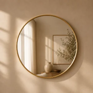 Scandinavian Gold Frame Wall Mirror