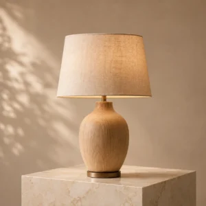 Scandinavian Wooden Bedside Lamp